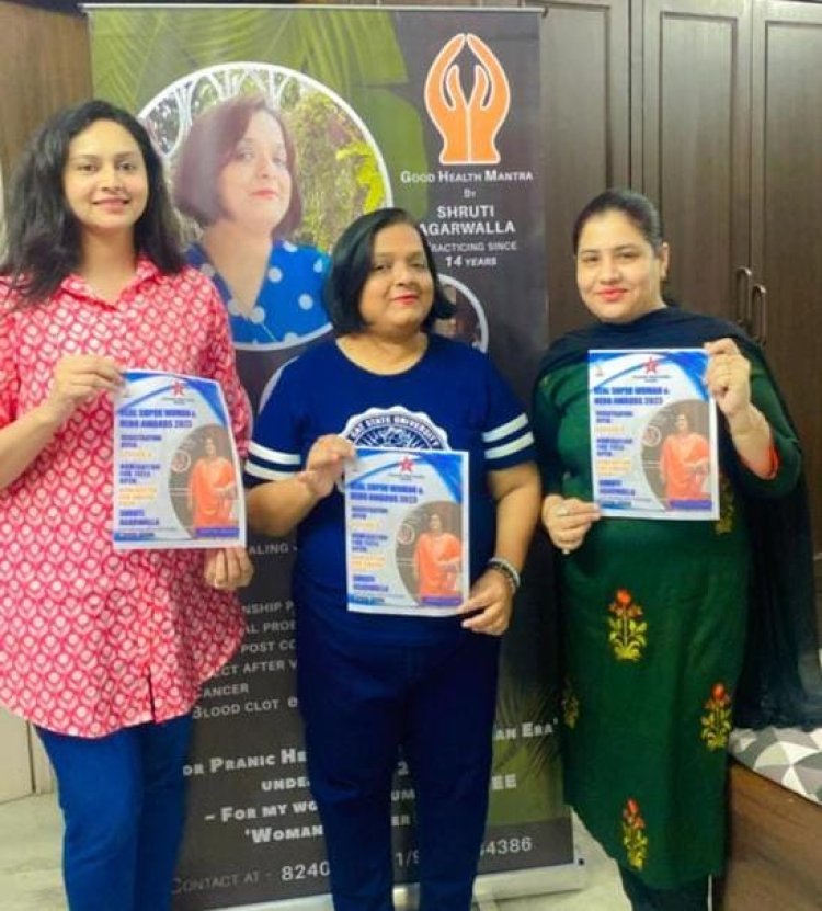 Real Super Woman Awards Poster Unveiled by Shruti Agarwal in West Bengal: Recognizing Exceptional Women Making a Difference