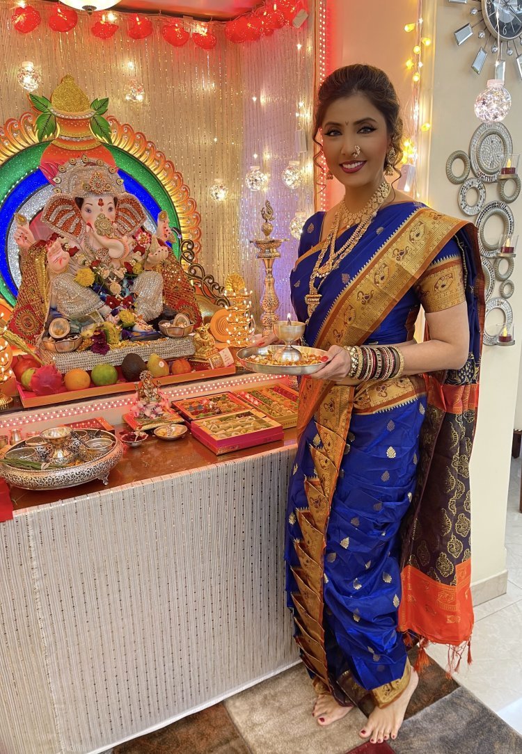 Happy Ganesh Chaturthi- Actress Jyoti Saxena Welcomes Bappa Home with Joy and Devotion and says, 'My Sukhkarta is here'