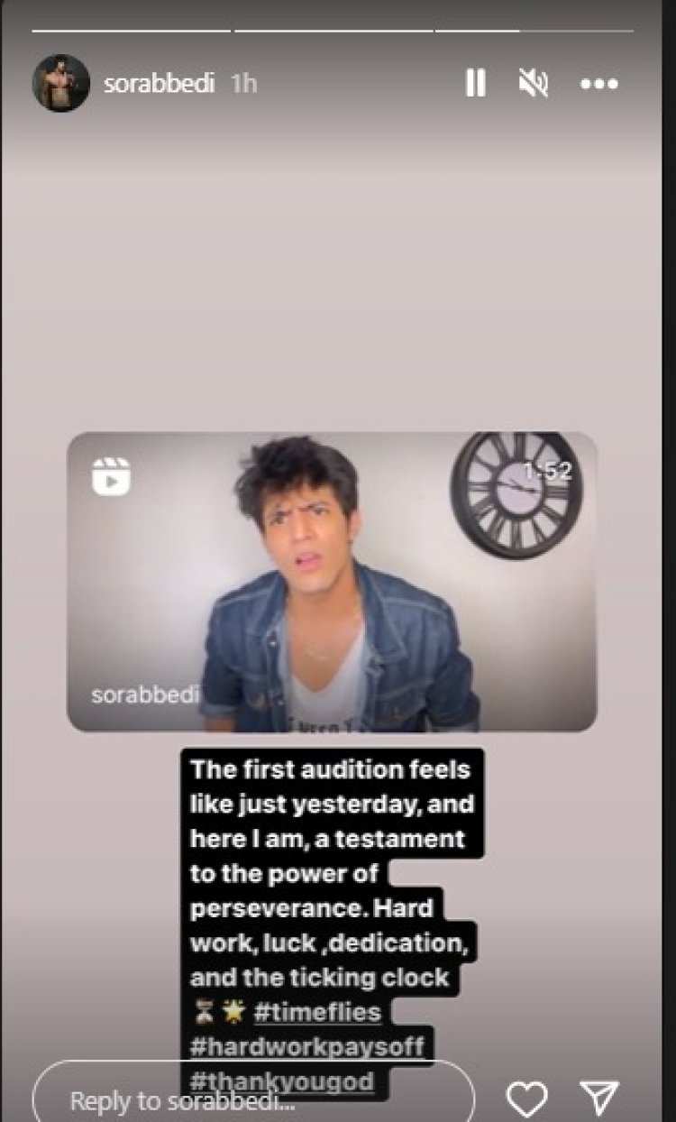 TV actor Sorab Bedi recalls his old golden days and how proud he is of his self-made journey. He shares his first-ever audition clip