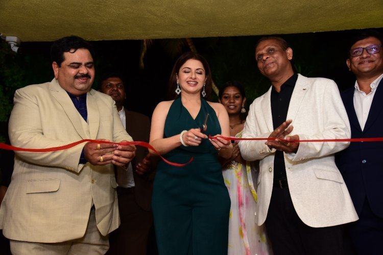 Bhagyashree Lights Up Goa's Night Sky as Chief Guest for Green Valley Beach Resort Premiere