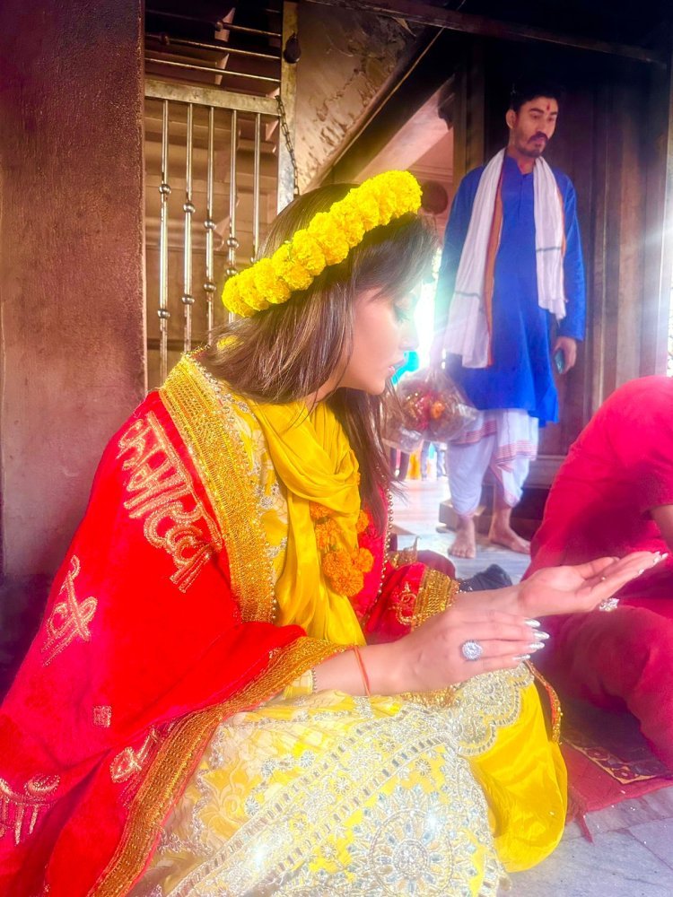 Urvashi Rautela Performs Puja At Guwahati Kamakhaya Temple As She Visits To Seek Blessings