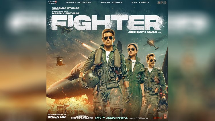 Hrithik Roshan Teases Fans with 'Fighter' Poster - Air Dragons Set to Roar in 3D and IMAX!