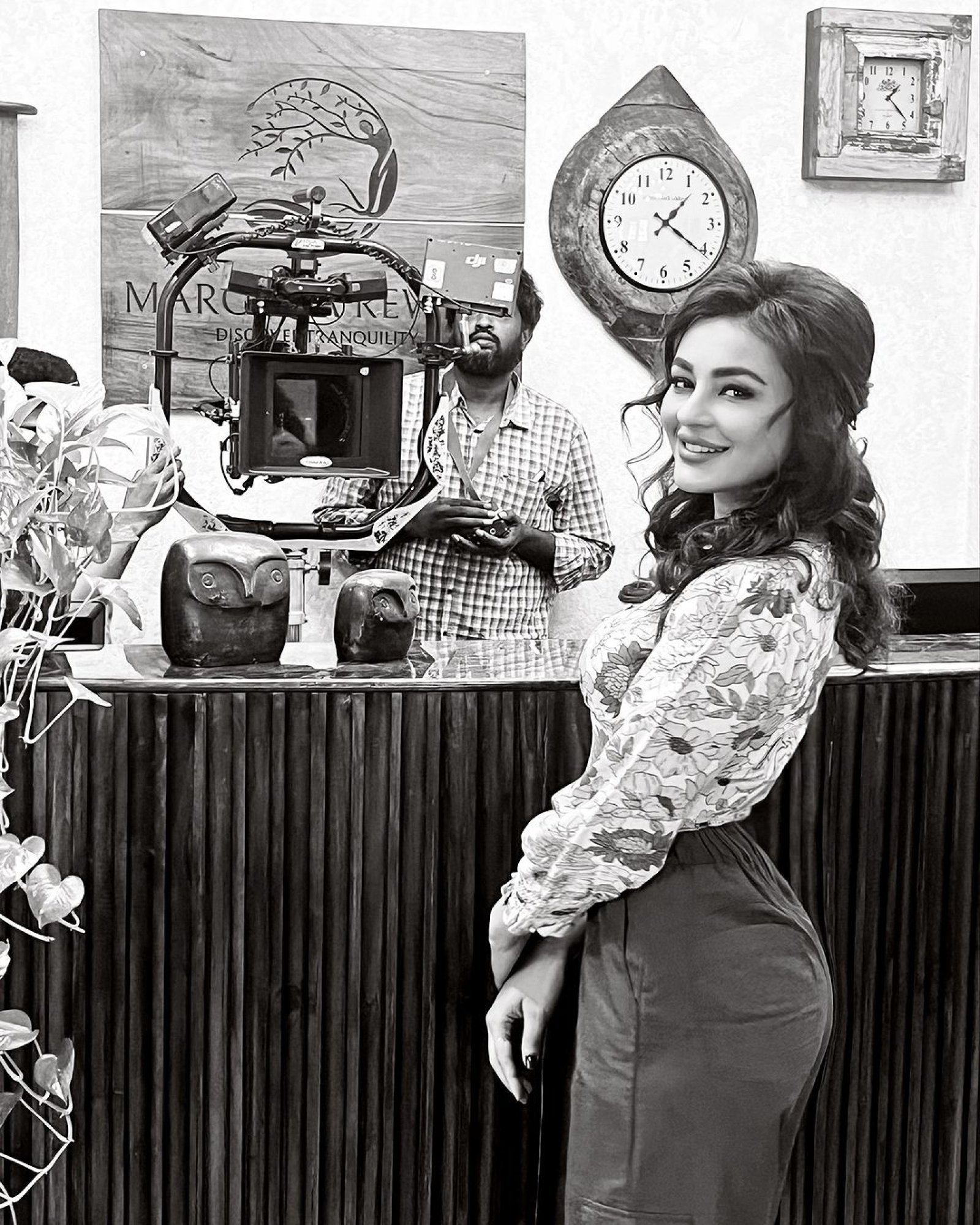 Seerat Kapoor Teases Fans with Monochrome Snapshot Ahead As She Shoots The Climax Scene For Her Physiological Thriller With Naresh Agastya and J. D. Chakravarthy
