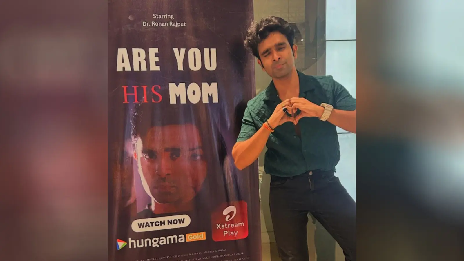 Actor Rohan Rajput shines bright with his remarkable performance in Bollywood OTT Web Film ARE YOU HIS MOM 